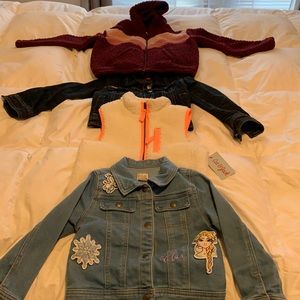 5 jackets for Toddler Size 4 T